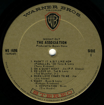 The Association (2) : Insight Out (LP, Album, Pit)