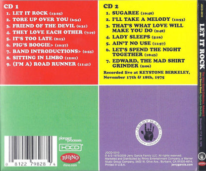 The Jerry Garcia Band : Let It Rock (Keystone Berkeley, November 17 & 18, 1975) (2xHDCD, Album)
