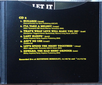 The Jerry Garcia Band : Let It Rock (Keystone Berkeley, November 17 & 18, 1975) (2xHDCD, Album)