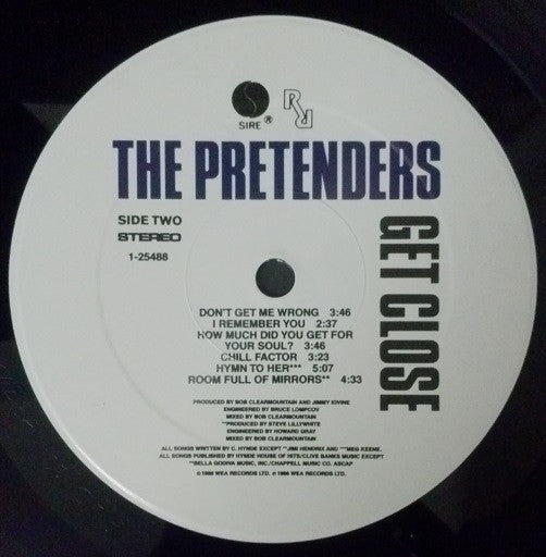 The Pretenders : Get Close (LP, Album, Spe)