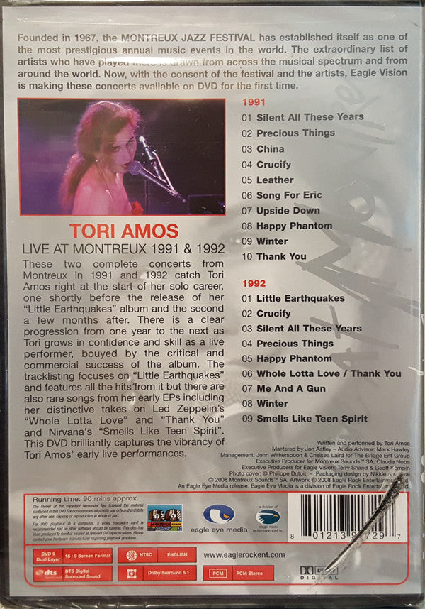 Tori Amos : Live At Montreux 1991 & 1992 (DVD-V, Multichannel, NTSC)