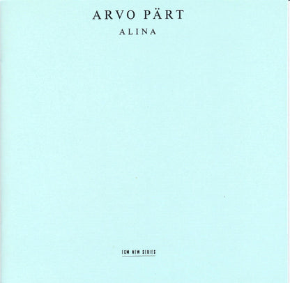 Arvo Pärt : Alina (CD, Album, RE)