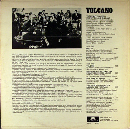 Clarke-Boland Big Band : Volcano (Live) (LP, Album)