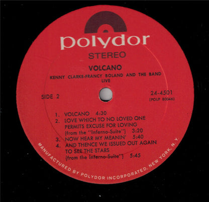 Clarke-Boland Big Band : Volcano (Live) (LP, Album)