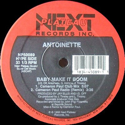Antoinette : Baby Make It Boom (12")