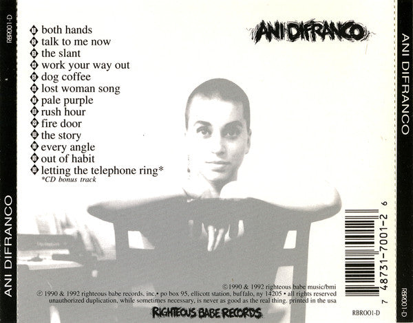 Ani DiFranco : Ani DiFranco (CD, Album, RP)
