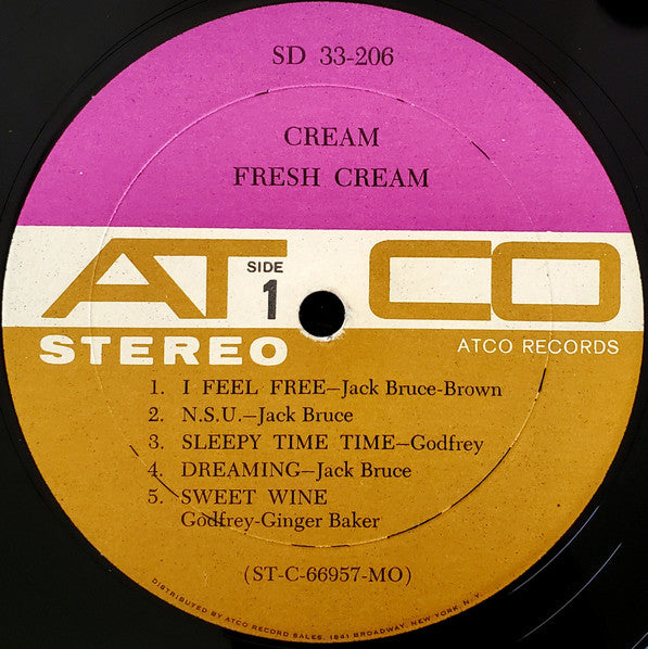 Cream (2) : Fresh Cream (LP, Album, Mon)