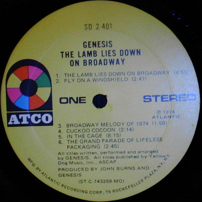 Genesis : The Lamb Lies Down On Broadway (2xLP, Album, MO-)