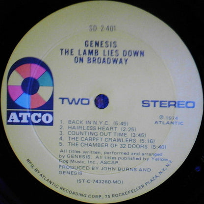 Genesis : The Lamb Lies Down On Broadway (2xLP, Album, MO-)