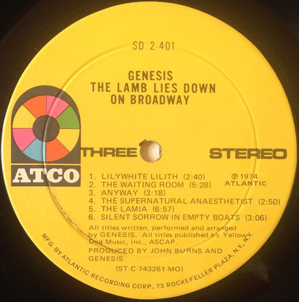 Genesis : The Lamb Lies Down On Broadway (2xLP, Album, MO-)