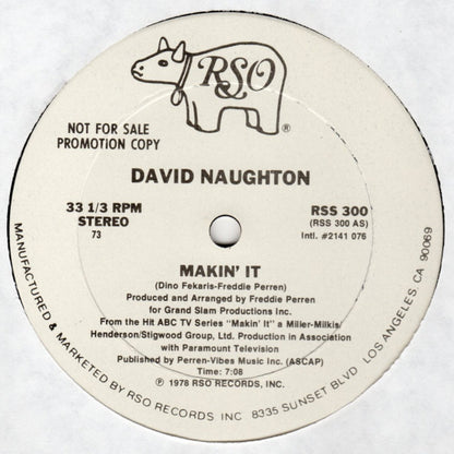 David Naughton : Makin' It (12", Promo)
