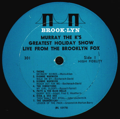 Various : Murray The K's Greatest Holiday Show Live From The Brooklyn Fox (LP, Album, Mono)
