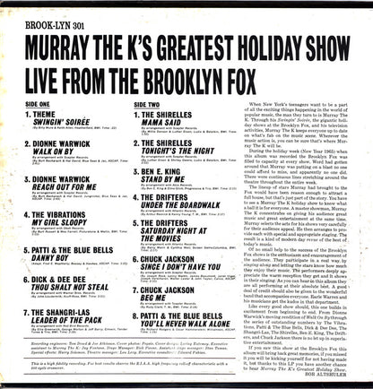 Various : Murray The K's Greatest Holiday Show Live From The Brooklyn Fox (LP, Album, Mono)