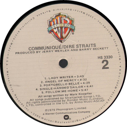 Dire Straits : Communiqué (LP, Album, Jac)