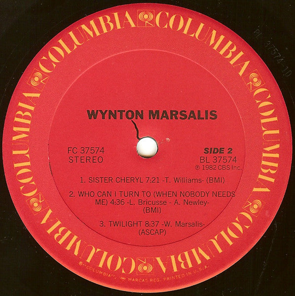 Wynton Marsalis : Wynton Marsalis (LP, Album, Pit)