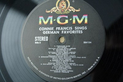 Connie Francis : Sings German Favorites (LP, Album)