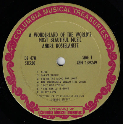 André Kostelanetz And His Orchestra : A Wonderland Of The World's Most Beautiful Music (7xLP, Comp + Box)