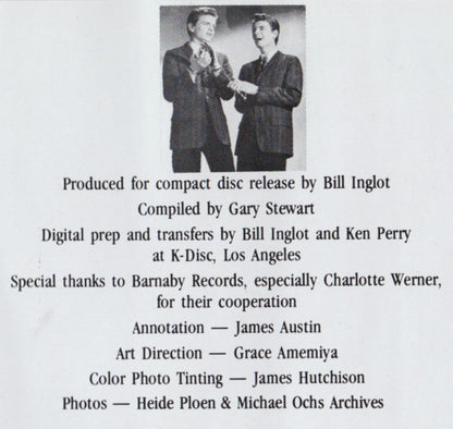 Everly Brothers : Cadence Classics -Their 20 Greatest Hits (CD, Comp, RE)