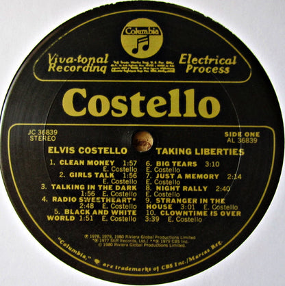 Elvis Costello : Taking Liberties (LP, Comp, San)