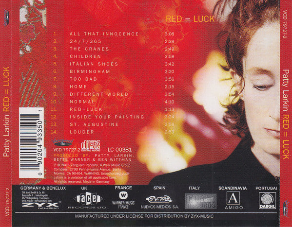 Patty Larkin : Red = Luck (CD, Album)