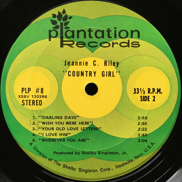 Jeannie C. Riley : Country Girl (LP, Album)