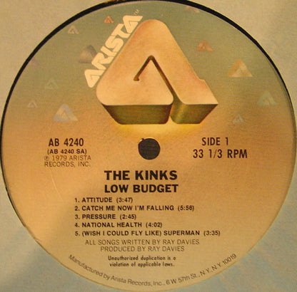 The Kinks : Low Budget (LP, Album, San)
