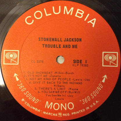 Stonewall Jackson : Trouble & Me (LP, Mono)