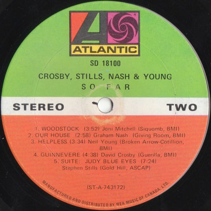 Crosby, Stills, Nash & Young : So Far (LP, Comp)