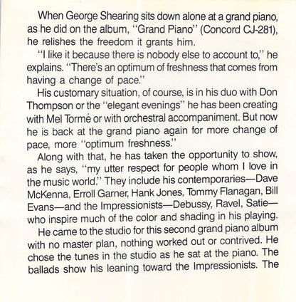 George Shearing : More Grand Piano (CD, Album)