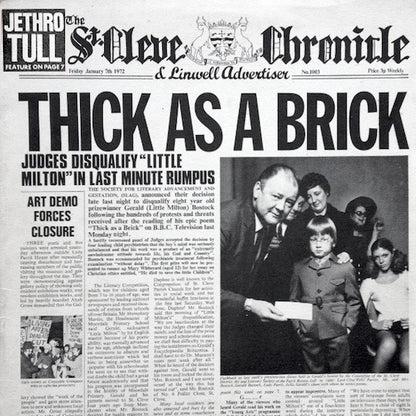 Jethro Tull : Thick As A Brick (LP, Album, RE)