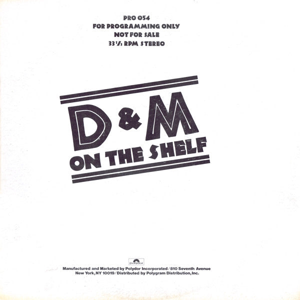 Donny & Marie Osmond : On The Shelf (12", Promo)