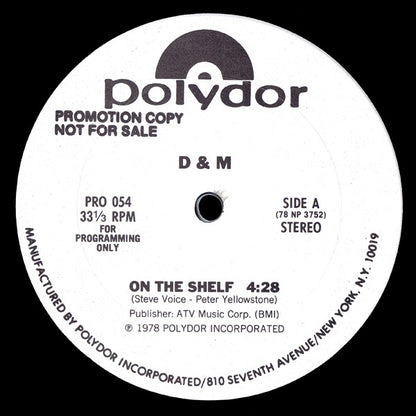 Donny & Marie Osmond : On The Shelf (12", Promo)