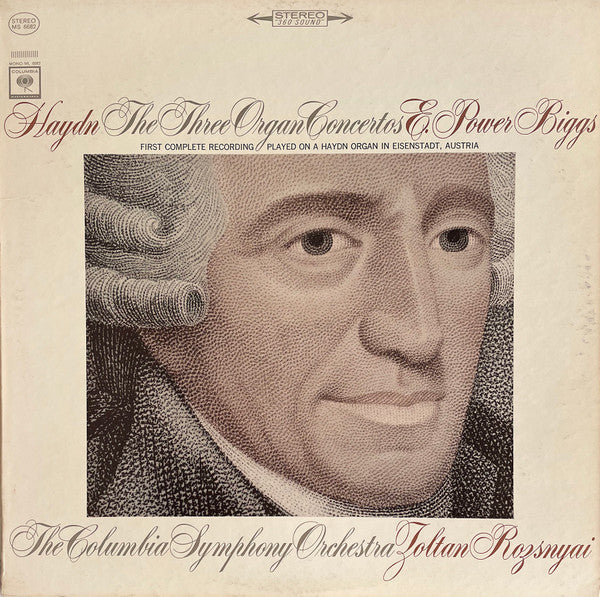 Joseph Haydn - E. Power Biggs, Columbia Symphony Orchestra, Zoltan Rozsnyai : The Three Organ Concertos (LP)