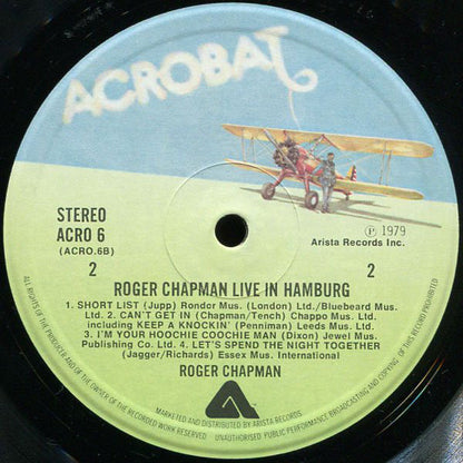 Roger Chapman And The Shortlist : Live In Hamburg (LP)
