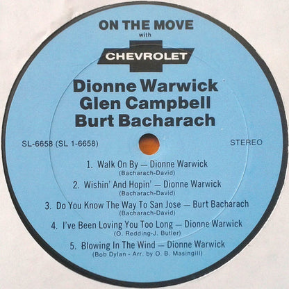 Dionne Warwick, Glen Campbell, Burt Bacharach : On The Move (LP, Comp)