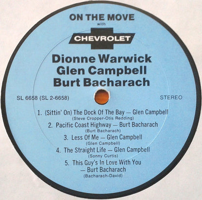 Dionne Warwick, Glen Campbell, Burt Bacharach : On The Move (LP, Comp)