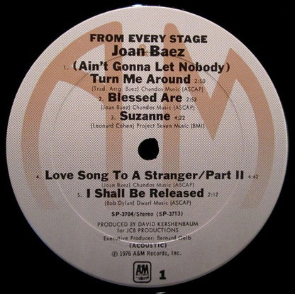 Joan Baez : From Every Stage (2xLP, Album, Ter)