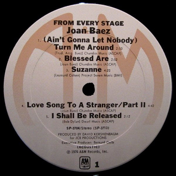 Joan Baez : From Every Stage (2xLP, Album, Ter)