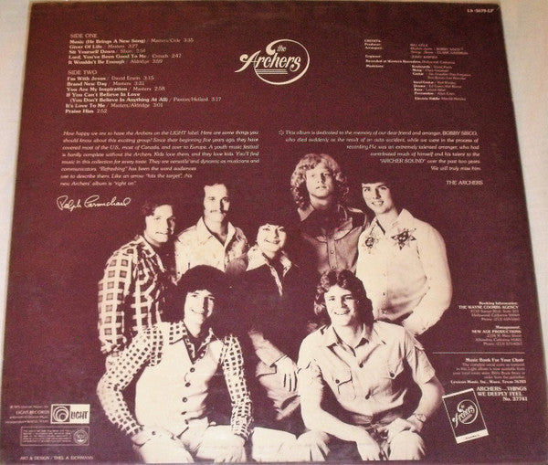 The Archers (3) : ...Things We Deeply Feel (LP, Album)