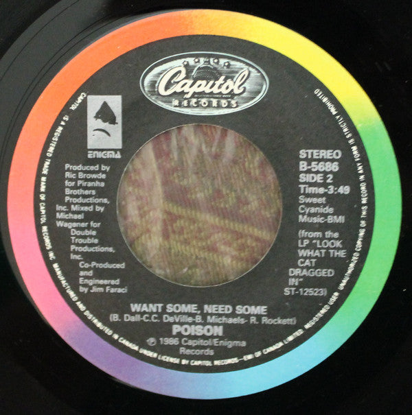 Poison (3) : Talk Dirty To Me (7", Single)