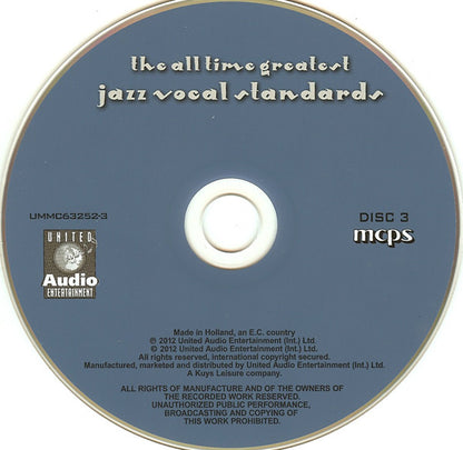 Various : The All Time Greatest Jazz Vocal Standards (3xCD, Comp)