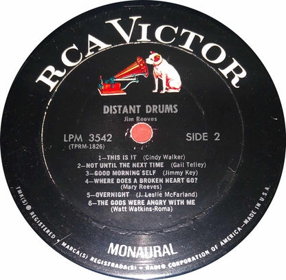 Jim Reeves : Distant Drums (LP, Album, Mono, Roc)