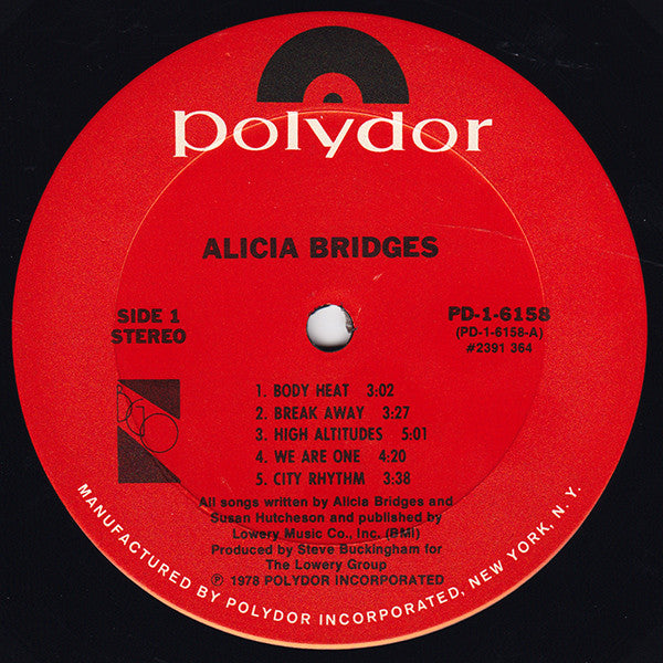 Alicia Bridges : Alicia Bridges (LP, Album, RE, Ter)