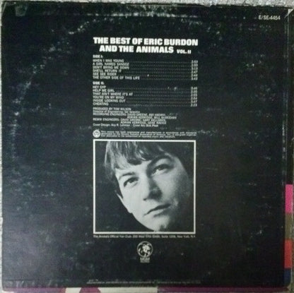 Eric Burdon & The Animals : The Best Of Eric Burdon And The Animals Vol. II (LP, Comp)