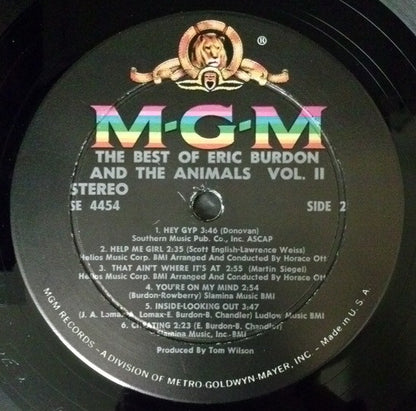 Eric Burdon & The Animals : The Best Of Eric Burdon And The Animals Vol. II (LP, Comp)