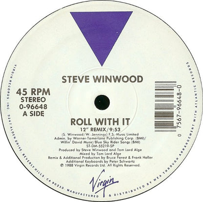 Steve Winwood : Roll With It (12")