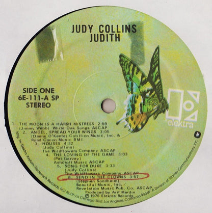Judy Collins : Judith (LP, Album, SP )