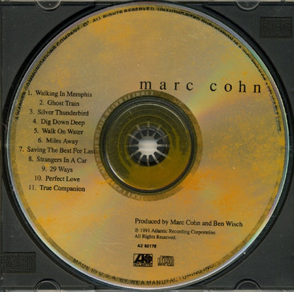Marc Cohn : Marc Cohn (CD, Album, Club)