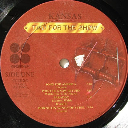 Kansas (2) : Two For The Show (2xLP, Album, Ter)