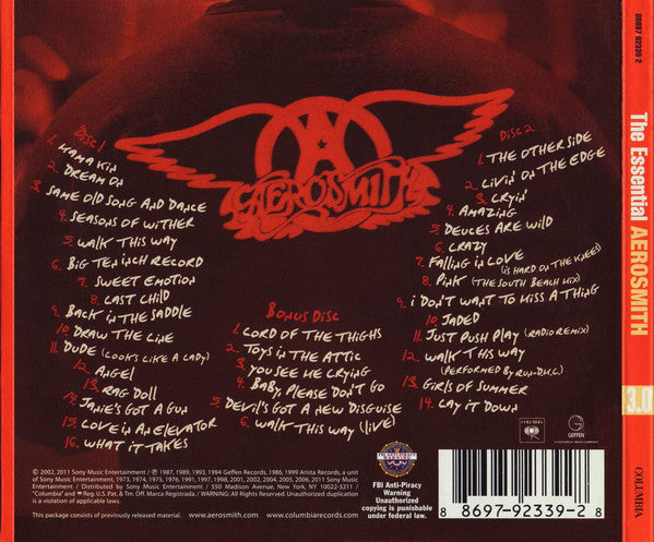 Aerosmith : The Essential Aerosmith (3xCD, Comp, Ltd, RE)